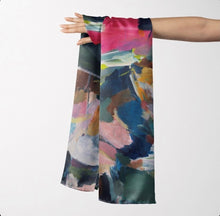 Load image into Gallery viewer, JANE THOMPSON ART SCARF Across the Land