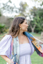 Load image into Gallery viewer, JANE THOMPSON ART SCARF Across the Land
